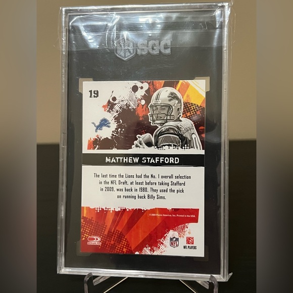 Matthew Stafford 2009 Score Hot Rookies RC MVP Los Angeles Rams Lions POP 3!๐ฅ๐ - Picture 2 of 2